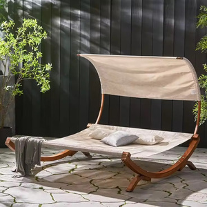 <span class=keywords><strong>Lit</strong></span> de soleil <span class=keywords><strong>double</strong></span> en bois avec auvent, <span class=keywords><strong>lit</strong></span> de soleil en fer de style ancien pour les loisirs en plein air, pour <span class=keywords><strong>jardin</strong></span>, patio, en teck - Product Image 1