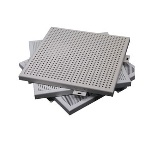 メーカー製アルミ製吊り天井パネルグリッドメタル天井耐火オープンセル天井タイル（ジム、病院用） - Product Image 1