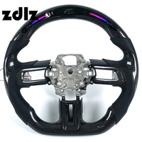 Volant en fibre de carbone avec écran LED pour Ford Mustang GT 2016 2018 2022 2023 Shelby