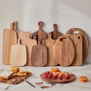 <span class=keywords><strong>Planche</strong></span> à découper en bois d'acacia personnalisable, style luxe léger, pour fromages, steaks et charcuteries, direct usine - Product Image 3