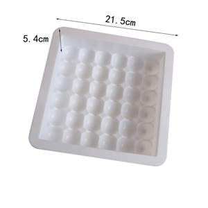 Tangchu Half-circle Small Steamed Bun Shaped White Silicone Mousse Mold Baking DIY Oven <b>Safe</b> Chocolate Baking <b>Tool</b> - Product Image 2