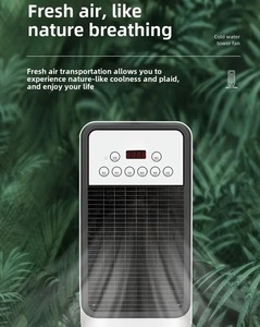 Ventilateur de climatisation sans pales, ventilateur électrique vertical, ventilateur mobile domestique, double fonction de refroidissement et de chauffage, télécommande, minuterie, chauffage - Product Image 3