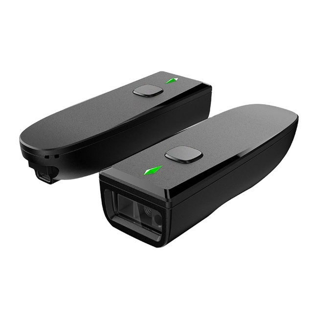 Portable 3-in-1 Mini 2D Barcode Scanner 2.4G & USB Wireless Pocket QR Scanner Blue Pocket Scanner