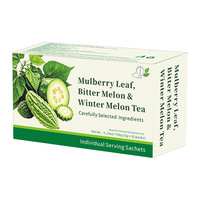 Thé OEM personnalisé au melon amer, feuille de mûrier et melon d'hiver, saveur melon d'hiver, pour la santé de la pression artérielle