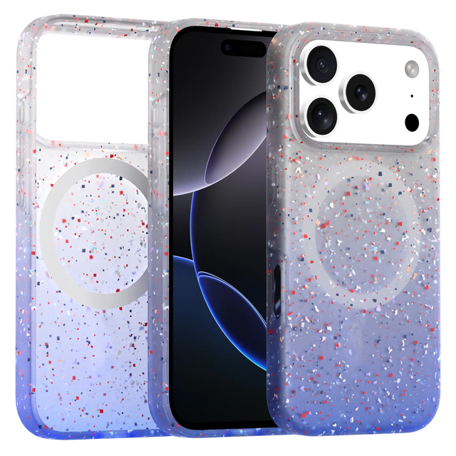 Soonleader Recycled GRS Gradient Liquid Silicone Case Magnetic Wireless Charge Phone Cases for iPhone 17 Pro Max Eco-friendly