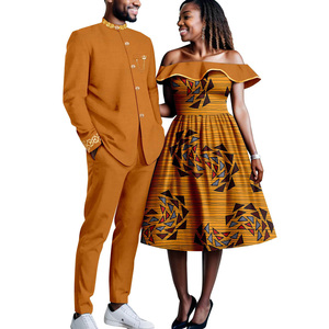 Abito da donna con colorante a cera stampato africano abito da donna + abito da sposa africano - Product Image 5