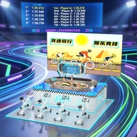 Machine de jeu interactive de course cycliste à monnayeur pour parc d'attractions et salle d'arcade, simulateur de vélo, version anglaise