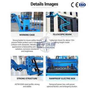 Platform Boom Teleskopik Elektrik/Diesel Self-propelled untuk Pekerjaan di Ketinggian dengan Sertifikasi CE - Product Image 3