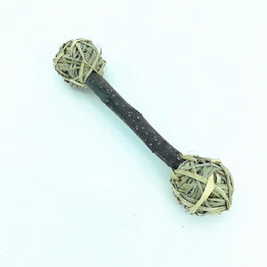 כדור ערבה טבעי ארוג קטן לחיות מחמד ברבל צ 'יו צעצוע ערבה דבל לשחק ארנב צעצוע ארנב - Product Image 6