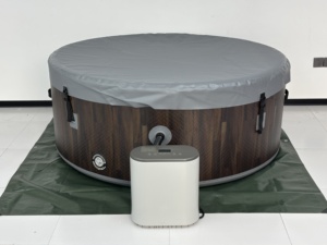Baignoires gonflables portables en gros avec couvercles et accessoires, baignoires SPA avec jets d'air massants pour la famille et le jardin - Product Image 1