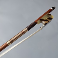 Ebony Frog Brazilwood Body Shell Inset All Size Natural Horsehair Exquisite Coated Violin Cello Bow