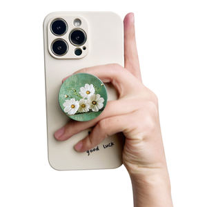 Art Peinture à l'huile Style Floret Socket Grip Support pliable pour téléphone Chrysanthème <span class=keywords><strong>Talk</strong></span> <span class=keywords><strong>Tok</strong></span> pour Iphone Mac Samsung Safe - Product Image 3