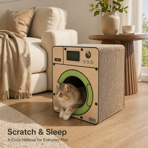 <span class=keywords><strong>Griffoir</strong></span> pour chat en forme de <span class=keywords><strong>cube</strong></span> entièrement fermé en carton ondulé durable et résistant aux rayures, lit pour chat, <span class=keywords><strong>griffoir</strong></span> pour chat - Product Image 3