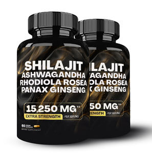 OEM Shilajit-Kapseln Ashwagandha Shilajit Rhodiola Rosea Panax 8-in-1 Komplex Kapseln Shilajit Pflanzliche Nahrungsergänzungsmittel - Product Image 2