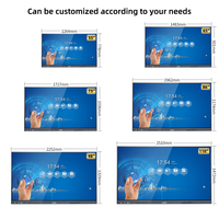 JOMETECH 55/65/75/86/100 Inci 4K LCD 20-Point IR Touch Screen Interactive Whiteboard Android/Windows Smart Board Garansi 3 Tahun