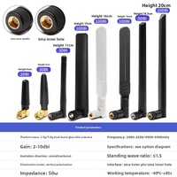 Antenne en fibre de verre omnidirectionnelle personnalisée 2,4/5,8 GHz Wifi Wimax 4G 5G LTE pour la couverture du signal Wifi, amplificateur de signal mobile