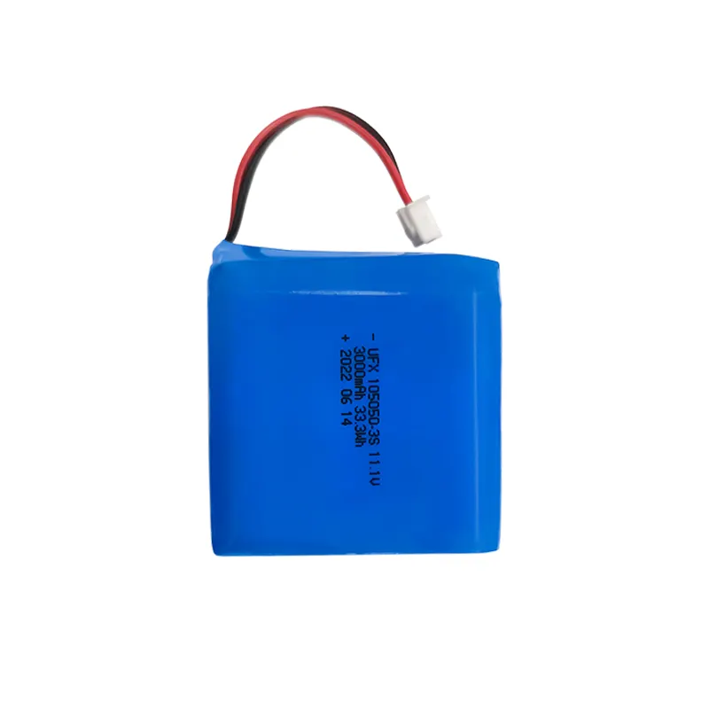 Baterai alat listrik kapasitas tinggi, dengan UFX 105050-3S 3000mAh 11.1V paket baterai isi ulang