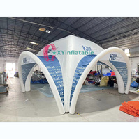 Tente publicitaire gonflable personnalisée en PVC et Oxford avec design 3D gratuit, type de modèle pour événements extérieurs et salons professionnels