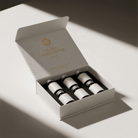 Boîtes rigides personnalisées pour l'emballage de collagène et de peptides avec boîte cadeau haut de gamme en bronze pour médicaments