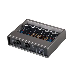 Mini Recording Usb Audio Interface Podcast Microphone Mixer Professional Sound Card