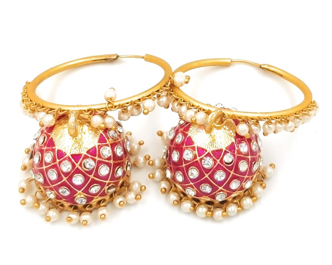 Shop for Elegant Traditional Jadau Earrings More