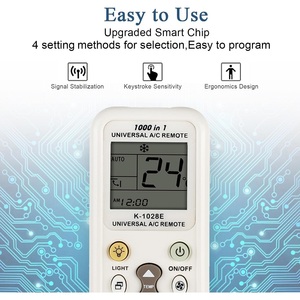 Tất cả trong một K-1028E phổ A/C điều hòa không khí điều khiển từ xa 1000 trong 1 điều khiển sử dụng cho thương hiệu điều hòa không khí - Product Image 4