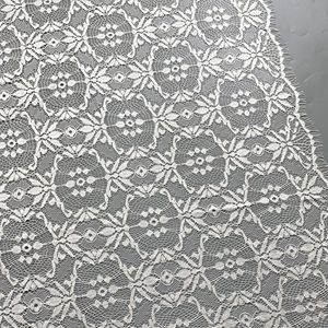 Tessuto in Pizzo Chantilly con Ciglia, Elegante e Sensuale, in <span class=keywords><strong>Tulle</strong></span> Morbido, per Abiti da Sposa e Copritavola - Product Image 3