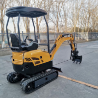 Mini-excavatrice à faible consommation de carburant, petite pelle compacte utilisée dans les projets de réparation routière