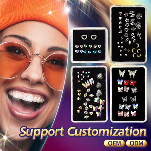 Bijoux Dentaires Strass Cristal pour Dents Décoration Diamant Beauté Ornements de Dents Tendance Mignon et Charmant - Product Image 4