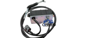 New XPower 523-00008 Crawler Excavator <b>Throttle</b> Motor 2.2M Single <b>Cable</b> 5 Pins DX300LCA Solar 340LC-7 340LC-V 420LC- DH500-7 - Product Image 2