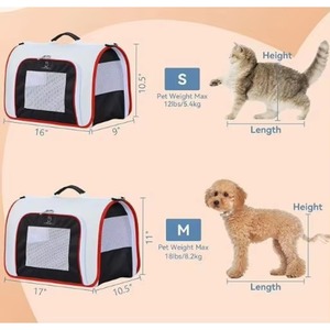 Muestra gratuita de artículos para perros, mochila transportadora de mascotas transpirable, duradera, de alta calidad y con espacio visible para animales pequeños - Product Image 4