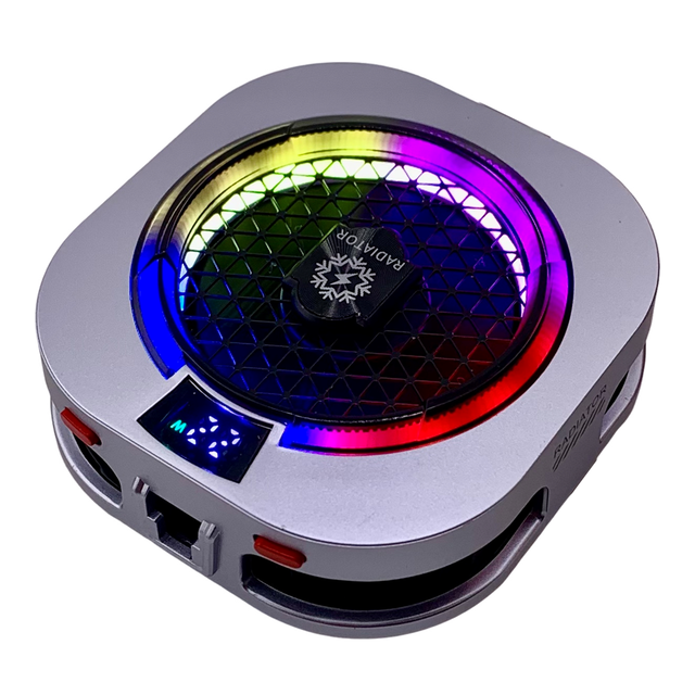 Ice Cold Th16 Pro Semiconductor Phone Cooler with Digital Display 9V Powerful Cooling Magnetic Clip 2 in 1 for Gaming