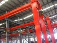 Rail de poutre simple de grue de portique électrique de 10 tonnes utilisé dans les industries de construction avec le noyau et le moteur de PLC comme composant de noyau