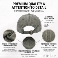 Casquette de baseball unisexe vintage effet vieilli personnalisable – Casquettes ajustables brodées avec logo sur mesure