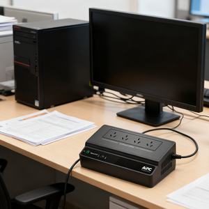 אמין שניידר <span class=keywords><strong>apc</strong></span> <span class=keywords><strong>650va</strong></span> 390w standby <span class=keywords><strong>ups</strong></span> נדחלי קופץ מגן מחשב <span class=keywords><strong>apc</strong></span> BK650M2-CH - Product Image 1