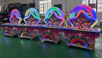 Machine d'arcade en métal à monnayeur pour enfants, jeu de tir à la grenouille à deux joueurs Xiaomixing, version anglaise, avec accepteur de billets
