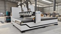 Machine de fraisage CNC rotative multi-têtes 4 axes 8 têtes CA-1225 de bonne qualité avec moteur et PLC, broche 2,2 kW