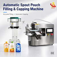 Machine d'emballage automatique de sachets liquides, machine de remplissage et de bouchage automatique de sachets à bec verseur pour l'emballage de sauces, de jus, de liquides et de pâtes