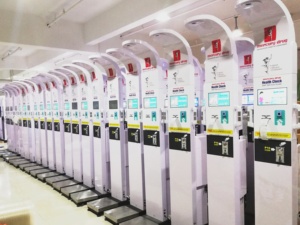 고품질 500kg DHM-15A 전자 체중 및 신장 측정기 동전 작동식 체중계 BMI 지방 측정기 판매 - Product Image 4