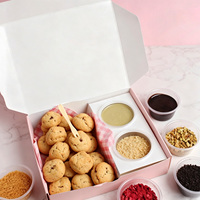 Barquettes personnalisées en matériaux de qualité alimentaire avec couvercles pour sauces, pour boîtes de biscuits, beignets, desserts et contenants à emporter