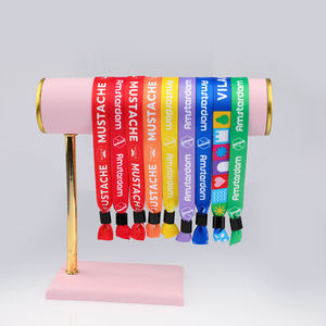 Benutzer definiert und bestellen Sie Ihre bunten Armbänder Stoff Armbänder mit personal isierten Nachricht Artwork Parties Event Festival Handband - Product Image 6