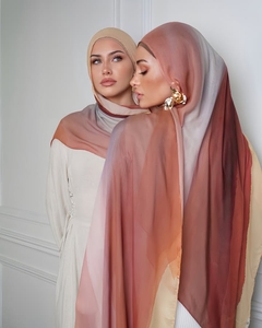 ฮิญาบผ้าฝ้ายพิมพ์ลายผ้าคลุมไหล่ผ้าวิสคอส - Product Image 2