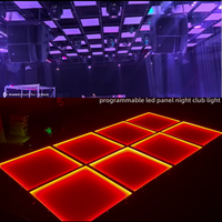 Panneaux lumineux à matrice LED pour discothèque, lumière de plafond pour DJ, discothèque, bar, avec contrôle DMX512, indice de protection IP20, dimmable