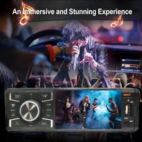 Reproductor MP5 para Auto de 4 Pulgadas con Pantalla Táctil, Radio, CarPlay Inalámbrico, Audio Estéreo, Reproductor de Video y MP3