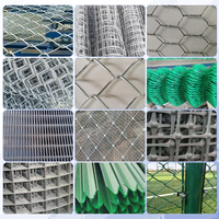 Malla de Alambre Galvanizado en Rollo para Cercas de Eslabones, para Cercas Temporales en Obras de Construcción, Uso Flexible en Exteriores