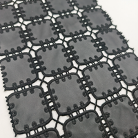 Tissu en PU brodé, simili cuir, dentelle décorative pour vêtements de mode et robes