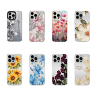 Casing HP Custom Grosir, Casing HP Anti Benturan Motif Bunga DIY untuk iPhone 17 16 15 Pro Max Mendukung Logo Custom