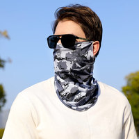 Masque de cyclisme en nylon d'extérieur pour hommes, camouflage, pour le sport, protection solaire, cache-cou, voile de pêche