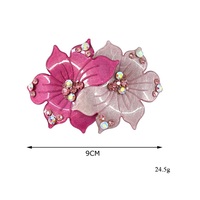 Aksesoris Rambut Jepit Bunga Korea, Berhiaskan Rhinestone Warna-Warni, Jepit Rambut Musim Semi, Jepit Rambut Wanita, Penjepit Rambut