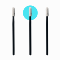 Tampon en mousse rond de 70 mm - Micro-pointe de 4 mm - pour les points de soudure de circuits imprimés, les broches de connecteurs, les espaces des condensateurs et les fentes des cartes